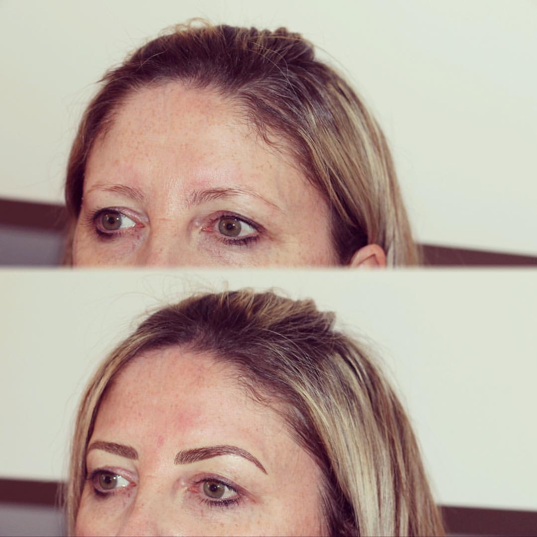 Permanent Brows Eyebrows before and after image